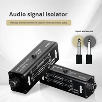 Isolateur audio 6,35 mm, filtre de boucle de masse, éliminateur de bruit passif en métal pour amplificateur de guitare, mixeur, système audio jack 1/4 pouce