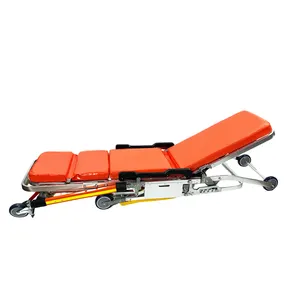 Aluminum Alloy Folding Emergency Ambulance Patient Stretcher Trolley Patient Transfer Bed Ambulance Stretcher Chair