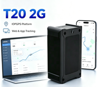 Traceur GPS Magnétique Mini Sans Fil T20 2G Longue Autonomie Cellulaire 2G avec Géolocalisation et Avertissement de Vitesse Excessive pour Voiture/Moto/Vélo