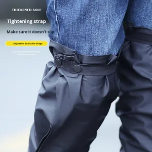 Vente en gros de couvre-chaussures imperméables réutilisables pour moto, scooter, moto tout-terrain, antidérapants, unisexes, protections pour chaussures de vélo pour la pluie - Product Image 5