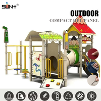 Revêtement extérieur compact en HPL résistant à l'eau et aux UV, HPL compact pour aire de jeux