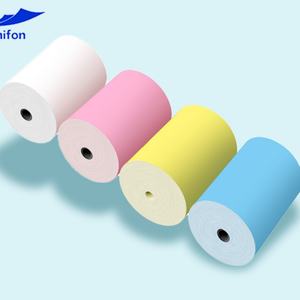 Colorful Unifon Thermal Paper Rolls ISO 9001 Certified POS Machines Single Layer 57x50mm-80x80mm Sizes Made Wood Pulp Essential - Product Image 1