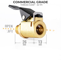 Universal Air Chuck Tire Inflator Pump Valve Connector for Cars with Clamp 8mm Thread OEM Customizable Quick Connect