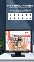 Moniteur LCD tactile de bureau 17, 15, 19 pouces 4:3 neuf d'usine avec base pliable pour système de point de vente de supermarché et usage professionnel