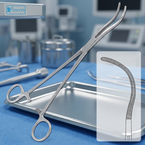 Pinzas Hemostáticas Stille de Punta Curva, Instrumento Manual para Cirugía General, Certificación CE Clase I, Pinzas de Alta Calidad - Product Image 2