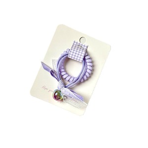 Korean Style Hair Tie Telephone <b>Cord</b> High <b>Elasticity</b> With Pearl Decor Daily Use Headdress - Product Image 5