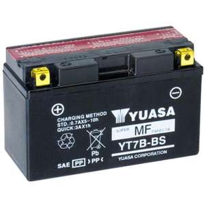 Nouvelle batterie de moto Yuasa YT7B-BS 12V 6.5Ah 78Wh sans entretien - Product Image 1