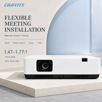 Projecteur CAAVITS OEM personnalisé, 4200 lumens, XGA, 3LCD, pour salles de réunion, bureaux d'entreprise, fabricant de projecteurs
