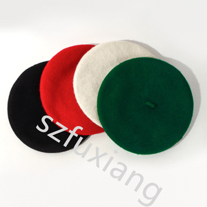 2024 nouvelle conception automne/hiver laine Tweed béret chapeau cadeaux de noël pour les étudiants parent-enfant peintre <span class=keywords><strong>2023</strong></span> - Product Image 6