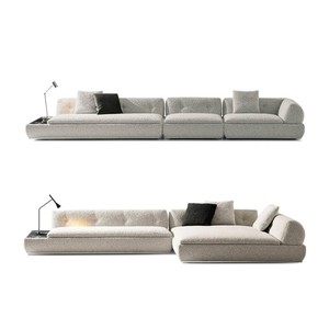 Sofá Modular Seccional de Tres Plazas Minottii Supermoon de Cuero Genuino de Lujo, Muebles Modernos para el Hogar, Gran Venta - Product Image 1