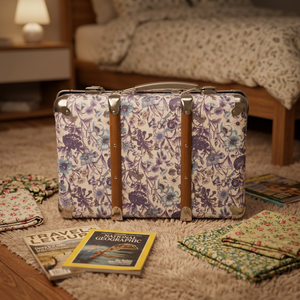 Wedding Custom Luxury Suitcase <b>Vintage</b> Paper Suitcase Gift <b>Box</b> with Handle - Product Image 3