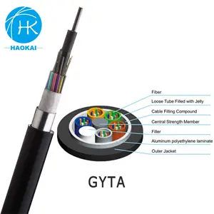 Gyta53 Direct Buried Outdoor Armoured Gyta 12 Core Fiber Optic Cable