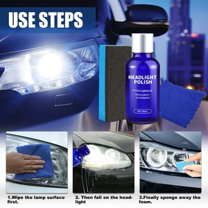 Venta caliente Kit de restauración de faros Luces Protección de pulido Limpiador de faros y restauración - Product Image 6
