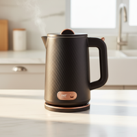 Bouilloire électrique sans fil OEM 1,8 L, nouveau design avec intérieur personnalisé en acier inoxydable 304 pour usage domestique