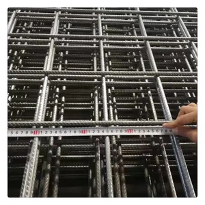 Malla de alambre soldada de refuerzo de precio bajo de fábrica Panel de malla de refuerzo de acero Malla de alambre acanalado de estuco de hormigón - Product Image 1