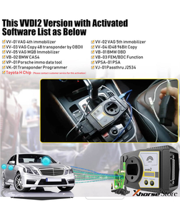 Dịch vụ phiên bản đầy đủ Xhorse vvdi2 với obd48 96bit 48-Clone và mqb với 13 ủy quyền được kích hoạt miễn phí - Product Image 5