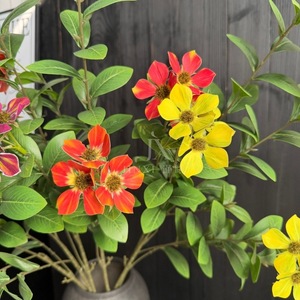 ดอกไม้ประดิษฐ์มู่จินซี กิ่งเดี่ยว สำหรับตกแต่งงานแต่งงาน สีชมพู ม่วง ส้ม ขาว แดง ม่วงแดง เหลือง - Product Image 2