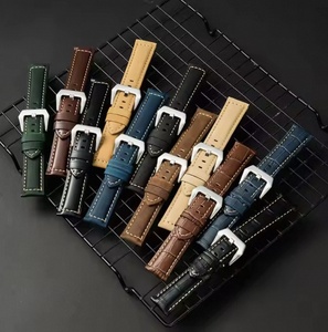 สายนาฬิกาหนังแบบอิตาลีเครซี่ฮอร์ส20 22มม. สายนาฬิกาหนังแบบปลดออกได้อย่างรวดเร็วสำหรับ S3เกียร์ของ SAM Sung/4หัว-Wei GT - Product Image 4