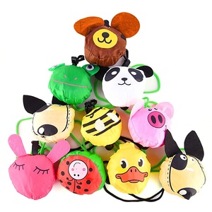 Usine du Vietnam personnalisé pliable réutilisable imprimés d'animaux couleur personnalisée sac à provisions en polyester écologique - Product Image 6