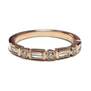 Factory New Design Classic Fine Jewelry 18k Solid Rose Gold Real Brilliant Cut Diamond Engagement Wedding Gift Band <b>Ring</b> Women - Product Image 1