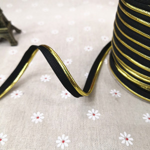 Chất lượng cao phẳng mềm đa màu sắc kim loại đường ống dây thiên vị băng với lurex chủ đề cho túi xách may mặc dệt may nhà - Product Image 3