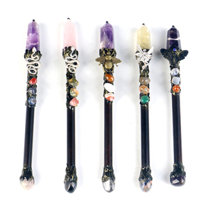 Natural Crystal Point Tower Wand Crystal <b>Magic</b> Stick for Feng Shui - Product Image 1