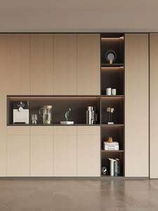 Casa di vendita calda mobili in legno legno moderna tavola libreria con porte e cassetti studio personalizzato scaffale - Product Image 2