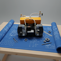 Condensador y Dos Ventiladores de Refrigeración Cool Temp 22c °   Compresor para Hacer Nieve sin Aceite de 400V CC con Capacidad de Aire de 800L/m