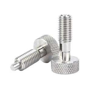 M6 M8 M10 M12 M16 Stainless Steel Plunger With Reset Position Knurled Head Index Plunger