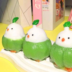 ของเล่นบีบรูปนกกระเทียมการ์ตูนคุณภาพสูง ทำด้วยมือ เหมาะสำหรับตกแต่งบ้านและสำนักงาน - Product Image 4