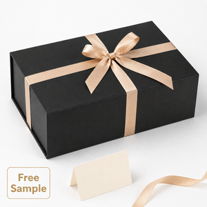 Premium Custom Logo Luxury Large Matte Rigid Paper Cardboard Black Foldable <b>Empty</b> Magnetic Folding Closure <b>Gift</b> <b>Box</b> Packaging - Product Image 1