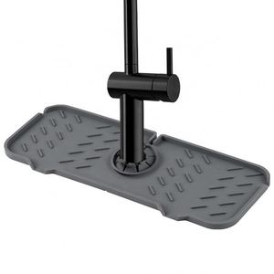 Fábrica al por mayor 3 colores personalizado cocina grifo absorbente estera fregadero protector contra salpicaduras grifo de silicona estera de secado - Product Image 3