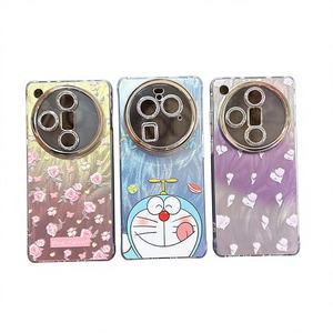 Funda para Teléfono MATE70/60 Pro P80 con Diseño <span class=keywords><strong>de</strong></span> Doraemon y Plumas, Efecto Flor Arrugada y Purpurina, a Prueba <span class=keywords><strong>de</strong></span> Golpes, para Chicas - Product Image 2