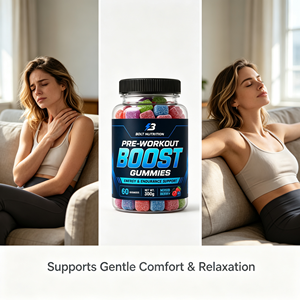 Gummies PEAK Pre-Workout Boost, 60 unités, Soutien Flex Motion, Extraits végétaux, Complément alimentaire à base de plantes, Pot portable - Product Image 3