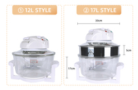 360 chauffage multifonction rôtissoire cuisinière électrique aliments croustillants plus sains 12L/17L infrarouge grand four halogène