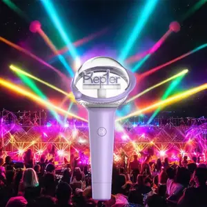 맞춤형 15 색 LED 라이트 스틱 아이돌 콘서트 팬 3D Kpop 응원 소품 지원 램프