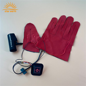 Factory Customizable 3.7V 7.4V 12V Ultra-<b>Thin</b> Carbon Fiber Heating Pads Elements for Heated <b>Gloves</b> 3 Level Controller - Product Image 6