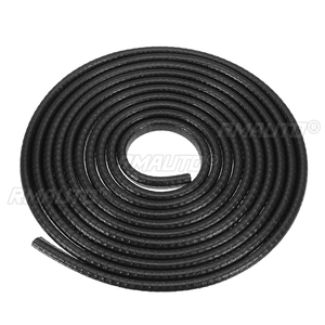 Protector de Borde Universal Tipo U de 4m para Puerta de Coche, Moldura Decorativa, Tira de Goma Antiarañazos, Adhesivo para Puerta de Coche - Product Image 3