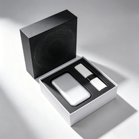 Ensemble de boîtes d'emballage en papier rigide écologiques et recyclables personnalisées avec couvercle et base pour chargeur portable Power Bank