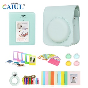 Kit d'accessoires pour appareil photo sept-en-un pour <span class=keywords><strong>instax</strong></span> <span class=keywords><strong>Mini</strong></span> 12, sac de couleur unie, album photo, autocollant, cadre, filtre miroir pour selfie - Product Image 6