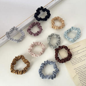 Attache-cheveux en satin décontractée, accessoire pour chignon, élastique pour cheveux, porte-queue <span class=keywords><strong>de</strong></span> cheval, attaches-cheveux souples pour femmes et filles - Product Image 2