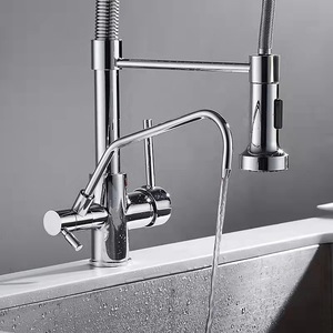 <span class=keywords><strong>Robinet</strong></span> de cuisine filtrant avec mode jet/douche, sortie <span class=keywords><strong>d</strong></span>'<span class=keywords><strong>eau</strong></span> rotative à 360°, <span class=keywords><strong>robinet</strong></span> à montage sur pont, pulvérisateur flexible pour <span class=keywords><strong>eau</strong></span> potable - Product Image 5