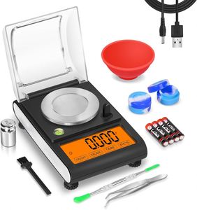Báscula Digital para Joyería con Pantalla Dorada, Precisión de 0.001g, Funciona con Batería - Product Image 1