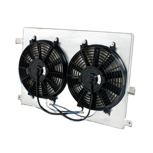 Estink Ventilateur de Radiateur Universel pour Voiture, 12 Pouces, 12V 80W, Électrique, avec Kit de Montage, Refroidissement de Moteur