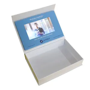 2022 en çok satan lcd video hediye kutusu ekran Video kutuları kartvizit reklam pazarlama LCD video hediye broşür kutusu mailer