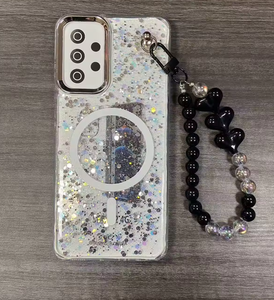 Fundas de Celular TPU con Patrón Magnético Impreso de Fábrica BAILI para Samsung A32 A16 S26, Cubierta de Teléfono Elegante con Cadena de Corazones - Product Image 5