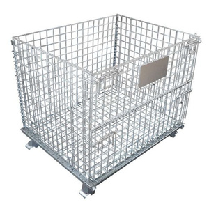 <span class=keywords><strong>Cage</strong></span> de rangement personnalisée avec cadre en fer métallique, haute qualité, accessoire pliable pour entrepôt - Product Image 5