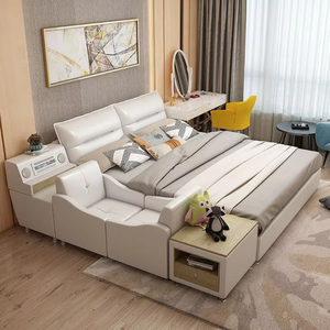 Lits d'hôtel modernes ensembles de chambre à coucher d'hôtel personnalisés tête de lit moderne chambre d'hôtel ensemble de lit King Size - Product Image 1