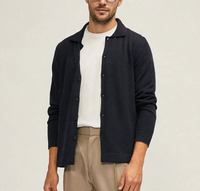 Maßgefertigte Großhandels-Klassische Komfort-Kaschmir-Strickjacke Herbst Herrenpullover