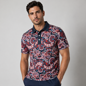 Polo Deportivo para Hombre, Absorbente de Humedad, Secado Rápido, Elástico en 4 Direcciones, Transpirable, Corte Atlético, Ropa de Golf OEM - Product Image 3